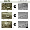 image:imageVINGLI 110 Sectional Couches for Living RoomU Shape Couch with Double Chaise 4Seat Sofa Set with Chenille Fabric for Home FurnitureOlive Green
