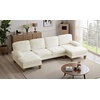 image:imageVINGLI 110 Sectional Couches for Living RoomU Shaped Couch with Double Chaise 4Seat Sofa Set with Chenille Fabric for Home FurnitureBlackChenillebeige