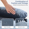 image:imageVINGLI 110 Sectional Couches for Living RoomU Shaped Couch with Double Chaise 4Seat Sofa Set with Chenille Fabric for Home FurnitureBlackChenilleocean Blue
