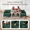 image:imageVINGLI 110 Sectional Couches for Living RoomU Shaped Couch with Double Chaise 4Seat Sofa Set with Chenille Fabric for Home FurnitureBlackCorduroydark Green