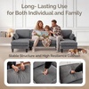 image:imageVINGLI 110 Sectional Couches for Living RoomU Shaped Couch with Double Chaise 4Seat Sofa Set with Chenille Fabric for Home FurnitureBlackCorduroydark Grey