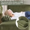 image:imageVINGLI 110 Sectional Couches for Living RoomU Shaped Couch with Double Chaise 4Seat Sofa Set with Chenille Fabric for Home FurnitureBlackCorduroygreen