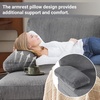 image:imageVINGLI 110 Sectional Couches for Living RoomU Shaped Couch with Double Chaise 4Seat Sofa Set with Chenille Fabric for Home FurnitureBlackCorduroygrey