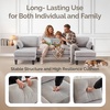 image:imageVINGLI 110 Sectional Couches for Living RoomU Shaped Couch with Double Chaise 4Seat Sofa Set with Chenille Fabric for Home FurnitureBlackCorduroylight Grey