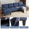 image:imageVINGLI 110 Sectional Couches for Living RoomU Shaped Couch with Double Chaise 4Seat Sofa Set with Chenille Fabric for Home FurnitureBlackCorduroyocean Blue