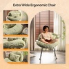 image:imageVINGLI 256 Extra Wide Criss Cross Nursery Rocking ChairCute Curved 115 Reclining Armless GliderTeddy Small Rocker wPillow amp Solid Wood for IndoorBedroom Living RoomTeddy FleeceBlush PinkFluffylawn Green