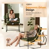 image:imageVINGLI 28 Cute Reading Armchair with Removable Seat Cushion amp Tan Microfiber Seat Base Plush Upholstery Sling Modern Accent Chair with Metal Frame Lazy Chair for Bedroom amp LoungeBeigeOlive Green