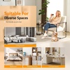 image:imageVINGLI 28 W Criss Cross Sling Accent Chair Set of 2 with Removable Seat Cushion Plush Living Room Chair with Rubber Wood Armrest Comfy Lounge Armchair for Living Room Bedroom amp Balcony BeigeWhite