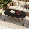 image:imageVINGLI 315 Folding Coffee Table Portable Small Coffee Tables for Living Room Foldable Center Table for Small Spaces No Assembly Needed WalnutOnyx Black