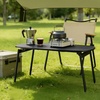 image:imageVINGLI 315 Folding Coffee Table Portable Small Coffee Tables for Living Room Foldable Center Table for Small Spaces No Assembly Needed WalnutOnyx Black