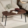 image:imageVINGLI 315 Folding Coffee Table Portable Small Coffee Tables for Living Room Foldable Center Table for Small Spaces No Assembly Needed WalnutWalnut
