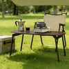 image:imageVINGLI 315 Folding Coffee Table Portable Small Coffee Tables for Living Room Foldable Center Table for Small Spaces No Assembly Needed WalnutWalnut