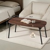 image:imageVINGLI 315 Folding Coffee Table Portable Small Coffee Tables for Living Room Foldable Center Table for Small Spaces No Assembly Needed WalnutWalnut