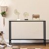 image:imageVINGLI 41 Console Table Entryway Table for Hallway Narrow Sofa Table for Living Room Entryway Office Foyer Corridor Oak