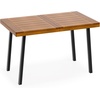 image:imageVINGLI 48 Inch Solid Wood Dining Table for 46 Walnut Rectangular Kitchen Table with Waterproof Tabletop for Indoor amp Outdoor Use Pine Wood Dinner Table for Patio Dining Room Kitchen ApartmentWalnut