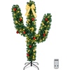 image:imageVINGLI 4ft Artificial Christmas Pine Tree with 80 Warm White Lights 211 Branch Tips PreLit Xmas Tree for Tabletop Living Room Entryway amp Holiday Party DecorationsGreen