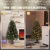 image:imageVINGLI 4ft Artificial Christmas Pine Tree with 80 Warm White Lights 211 Branch Tips PreLit Xmas Tree for Tabletop Living Room Entryway amp Holiday Party DecorationsGreen