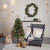 image:imageVINGLI 4ft Artificial Christmas Pine Tree with 80 Warm White Lights 211 Branch Tips PreLit Xmas Tree for Tabletop Living Room Entryway amp Holiday Party DecorationsGreen