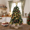 image:imageVINGLI 4ft Artificial Christmas Pine Tree with 80 Warm White Lights 211 Branch Tips PreLit Xmas Tree for Tabletop Living Room Entryway amp Holiday Party DecorationsGreen
