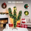 image:imageVINGLI 4ft Artificial Christmas Pine Tree with 80 Warm White Lights 211 Branch Tips PreLit Xmas Tree for Tabletop Living Room Entryway amp Holiday Party DecorationsGreen