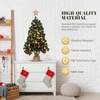 image:imageVINGLI 4ft Artificial Christmas Pine Tree with 80 Warm White Lights 211 Branch Tips PreLit Xmas Tree for Tabletop Living Room Entryway amp Holiday Party DecorationsGreen