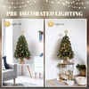 image:imageVINGLI 4ft Artificial Christmas Pine Tree with 80 Warm White Lights 211 Branch Tips PreLit Xmas Tree for Tabletop Living Room Entryway amp Holiday Party DecorationsGreen