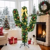 image:imageVINGLI 4ft Artificial Christmas Pine Tree with 80 Warm White Lights 211 Branch Tips PreLit Xmas Tree for Tabletop Living Room Entryway amp Holiday Party DecorationsGreen