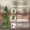 image:imageVINGLI 4ft Artificial Christmas Pine Tree with 80 Warm White Lights 211 Branch Tips PreLit Xmas Tree for Tabletop Living Room Entryway amp Holiday Party DecorationsGreen