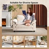 image:imageVINGLI 519 Oversized Accent Single Sofa with Deep Seat Comfy 2Layer Upholstered Chair with Backrest amp Extra Wide 118 Armrests Large Reading Chair for Living Room Bedroom TeddyFleece Beige