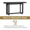 image:imageVINGLI 59 Console Table for entryway Entryway Table Couch Table Behind Sofa for Living Room Hallway Bedroom Entrance BlackBlack