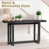 image:imageVINGLI 59 Console Table for entryway Entryway Table Couch Table Behind Sofa for Living Room Hallway Bedroom Entrance BlackBlack