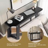 image:imageVINGLI 59 Console Table for entryway Entryway Table Couch Table Behind Sofa for Living Room Hallway Bedroom Entrance BlackBlack