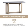 image:imageVINGLI 59 Console Table for entryway Entryway Table Couch Table Behind Sofa for Living Room Hallway Bedroom Entrance BlackGrey