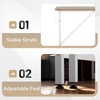 image:imageVINGLI 63 Inch Computer Office Modern Simple Gaming Desk with Side Fabric Drawer amp Hook Up WearResistant Surface Writing Desk Work Desk for Bedroom Living Room Oak GreyOak Grey