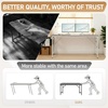 image:imageVINGLI 63 Inch Computer Office Modern Simple Gaming Desk with Side Fabric Drawer amp Hook Up WearResistant Surface Writing Desk Work Desk for Bedroom Living Room Oak GreyOak Grey