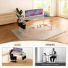 image:imageVINGLI 63 Inch Computer Office Modern Simple Gaming Desk with Side Fabric Drawer amp Hook Up WearResistant Surface Writing Desk Work Desk for Bedroom Living Room Oak GreyOak Grey