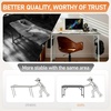 image:imageVINGLI 63 Inch Computer Office Modern Simple Gaming Desk with Side Fabric Drawer amp Hook Up WearResistant Surface Writing Desk Work Desk for Bedroom Living Room Oak GreyOak Grey