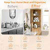 image:imageVINGLI 68 Tall Corner Cabinet with Fluted DoorsCorner Bathroom Storage Cabinet Pantry Hutch Display Shelves Adjustable for Kitchen Living Room Modern Space Saver Shelf Bathroom FurnitureOak