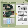 image:imageVINGLI 685 L Shaped Couch with Movable Storage Ottoman Convertible Sectional Sofa in Soft Corduroy Fabric Modern Reversible Chaise Couch for Small Spaces Apartment Living RoomDark GreenDark Green