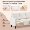 image:imageVINGLI 685 L Shaped Couch with Movable Storage Ottoman Convertible Sectional Sofa in Soft Corduroy Fabric Modern Reversible Chaise Couch for Small Spaces Apartment Living RoomDark GreenCream White