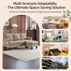 image:imageVINGLI 685 L Shaped Couch with Movable Storage Ottoman Convertible Sectional Sofa in Soft Corduroy Fabric Modern Reversible Chaise Couch for Small Spaces Apartment Living RoomDark GreenKhaki