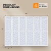 image:imageVINGLI 70 H Room Divider NonWoven Fabric Privacy Screen Indoor Partition Wall Dividers Freestanding Hinged Space Separator with Modern Unique Pattern White 4 PanelWhite