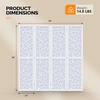 image:imageVINGLI 70 H Room Divider NonWoven Fabric Privacy Screen Indoor Partition Wall Dividers Freestanding Hinged Space Separator with Modern Unique Pattern White 4 PanelWhite