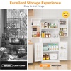 image:imageVINGLI 71 Metal Kitchen Pantry Storage Cabinet with Drawer amp 4 Doors Cupboard with Adjustable Shelves for Kitchen Dining Living Room Tall Freestanding Steel Locking Cabinet for Craft Room WhiteWhite