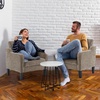 image:imageVINGLI Accent Chairs for Living Room Mid Century Modern Chair Chenille Sofa Chair Upholstered Arm Chair with Scooped Arms for Bedroom Home Office Apartment