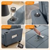 image:imageVINGLI Beige Sleeper Chair Bed 3in1 Convertible Futon Sofa Bed Pull Out Couch Bed Adjustable Recliner Chair with USB Ports Cup Holders Side Pockets for Living Room Bedroom Small SpacesBlue Grey