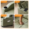 image:imageVINGLI Beige Sleeper Chair Bed 3in1 Convertible Futon Sofa Bed Pull Out Couch Bed Adjustable Recliner Chair with USB Ports Cup Holders Side Pockets for Living Room Bedroom Small SpacesGreen