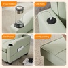 image:imageVINGLI Beige Sleeper Chair Bed 3in1 Convertible Futon Sofa Bed Pull Out Couch Bed Adjustable Recliner Chair with USB Ports Cup Holders Side Pockets for Living Room Bedroom Small SpacesLight Green