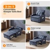 image:imageVINGLI Beige Sleeper Chair Bed 3in1 Convertible Futon Sofa Bed Pull Out Couch Bed Adjustable Recliner Chair with USB Ports Cup Holders Side Pockets for Living Room Bedroom Small SpacesBlue