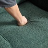 image:imageVINGLI Chair Olive Green Upholstered Chenille Accent Chair for Living Room Bedroom MidCentury Modern Arm Chair Comfy Reading Chair with Scooped ArmsDark Green